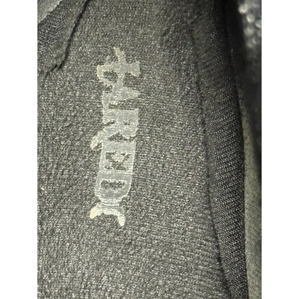 Laredo Black Leather Western Cowboy Boots Embroidered Square Toe Rodeo Mens 12EW